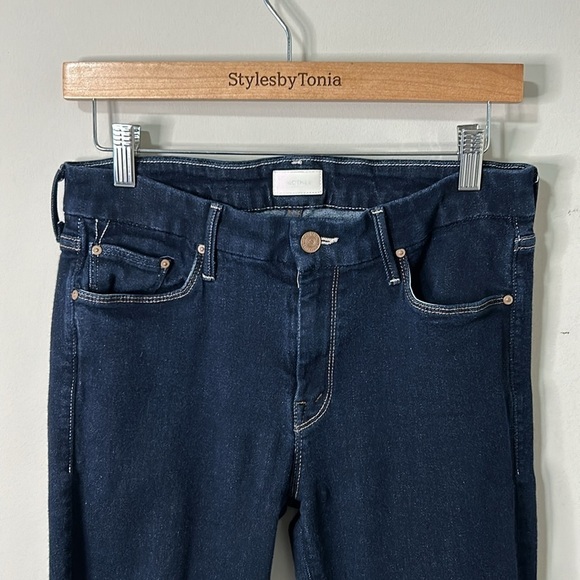 MOTHER The Looker Too Good To Be True Jean Dark Wash Designer Sz 30 - Picture 4 of 15
